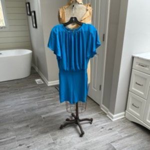 White House Black Market Blue Jumpsuit